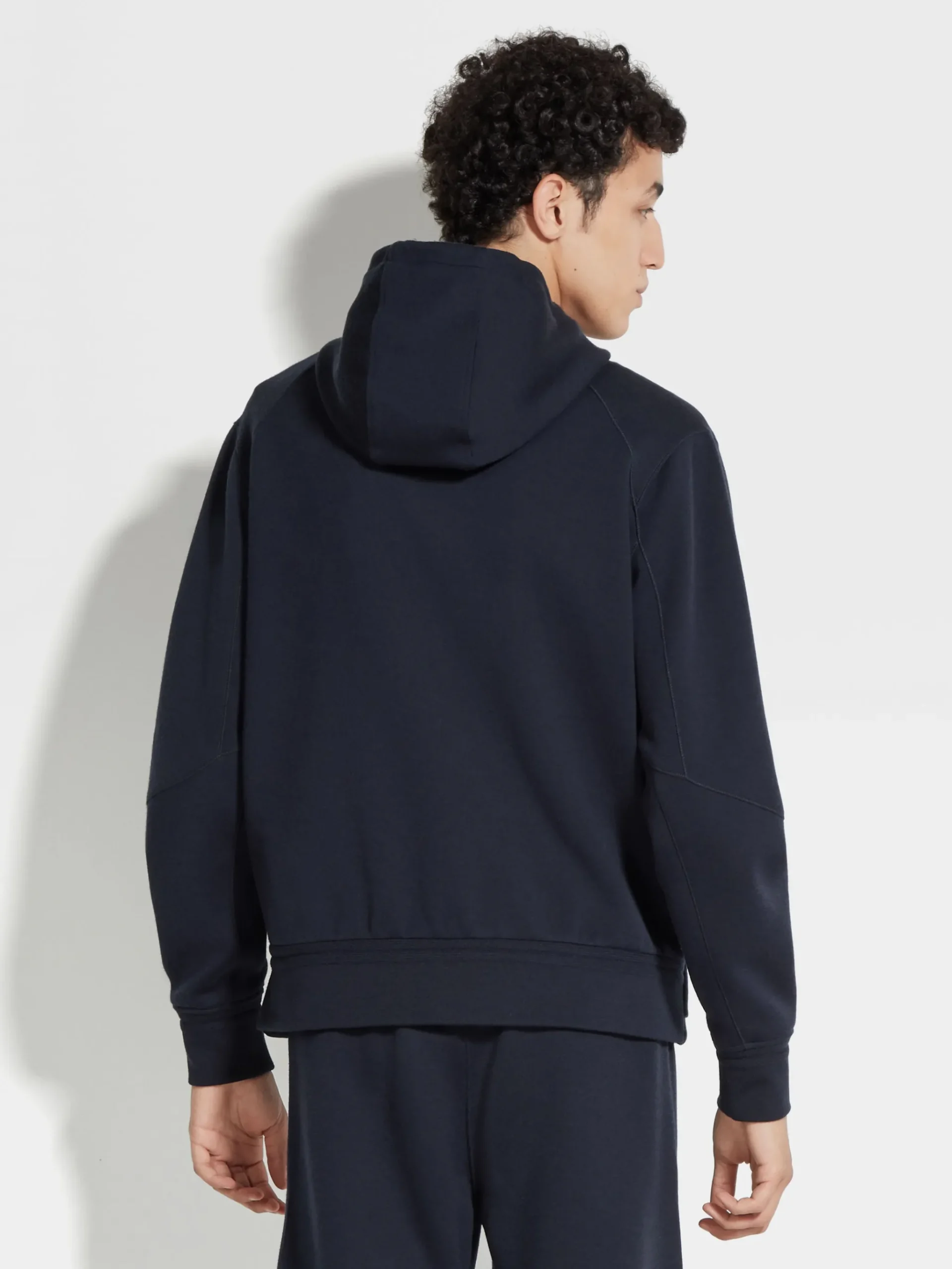 Navy Blue High Performance™ Wool Blend Hoodie