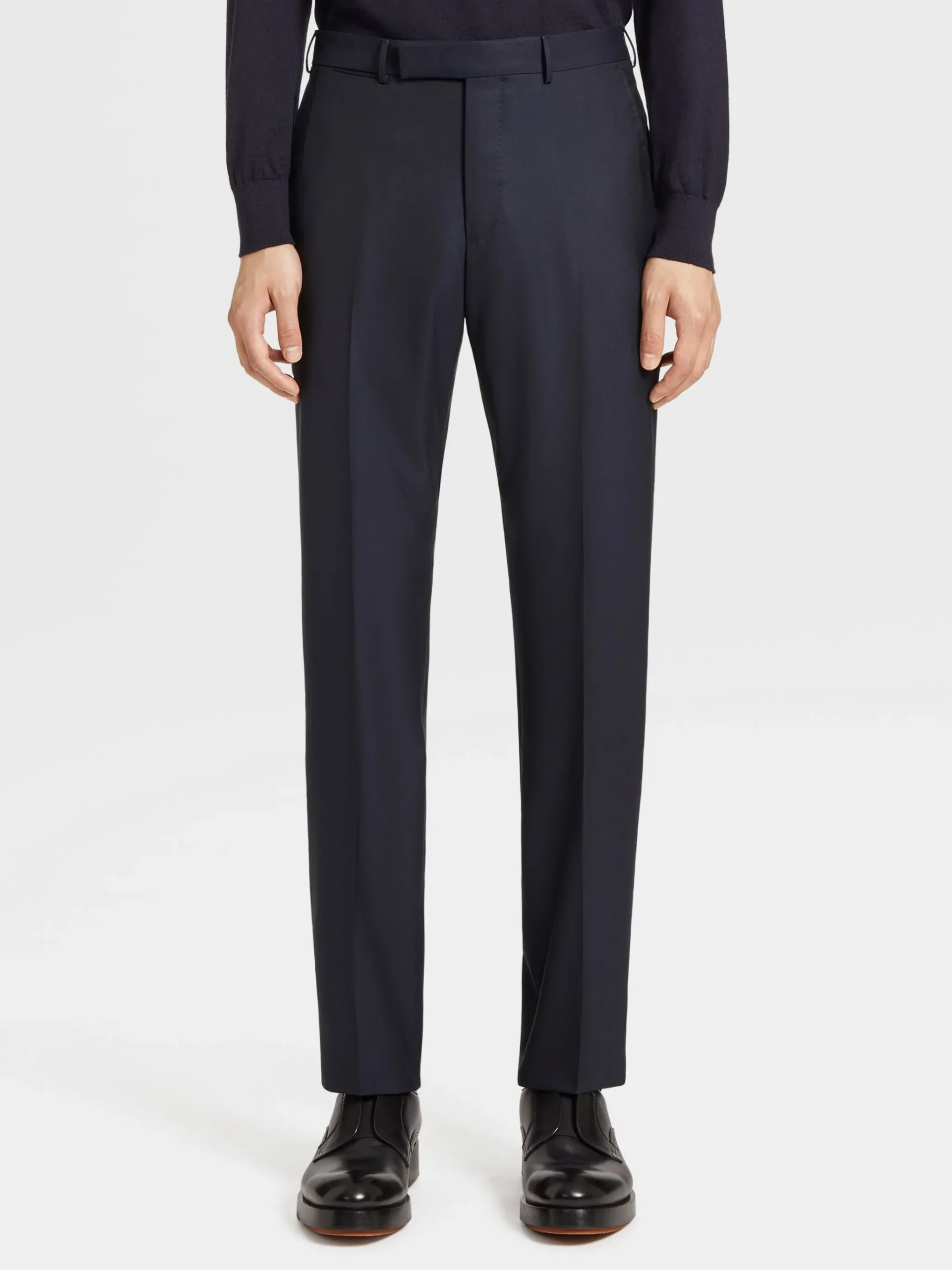 Navy Blue 15milmil15 Wool Pants