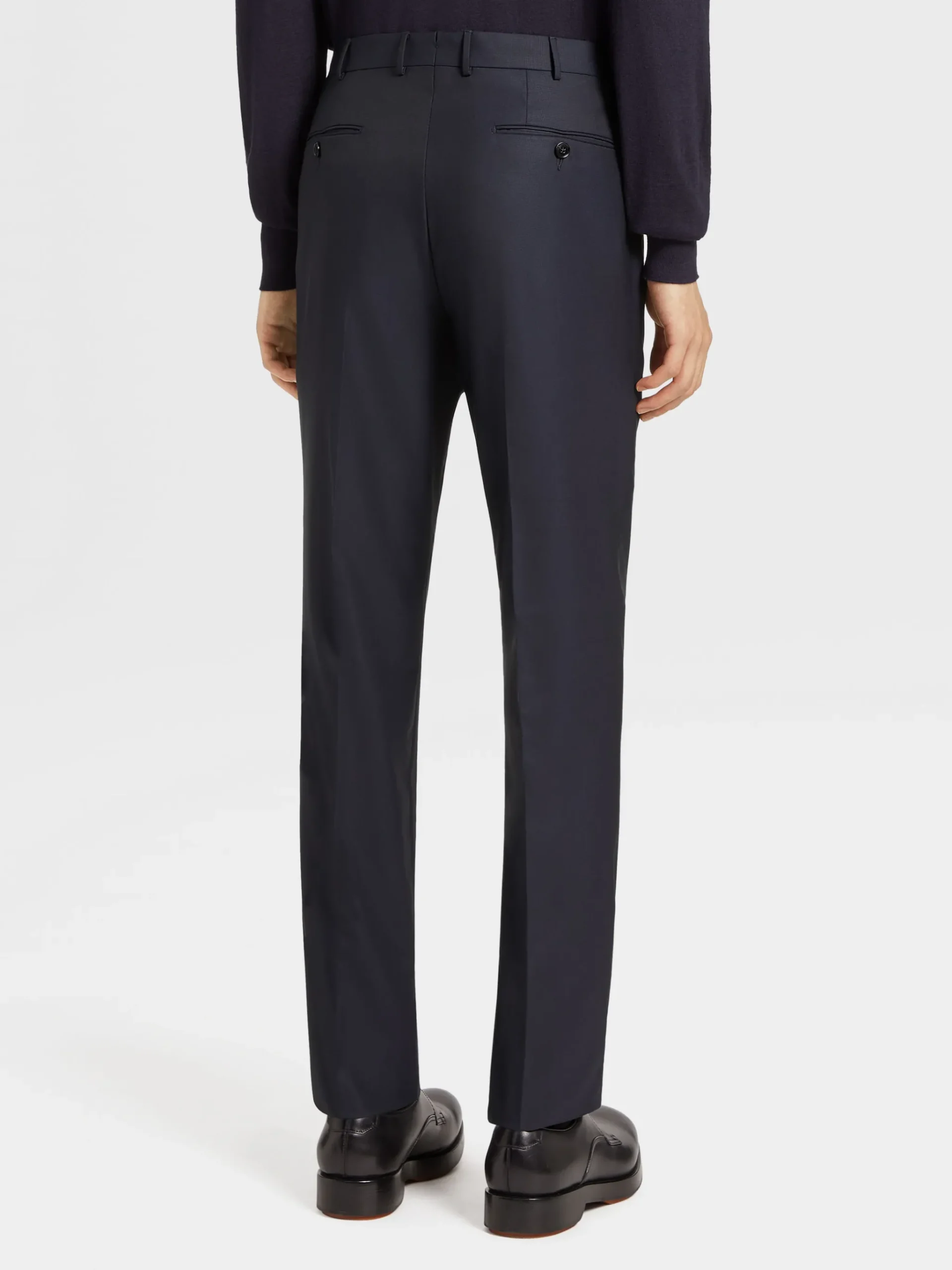 Navy Blue 15milmil15 Wool Pants
