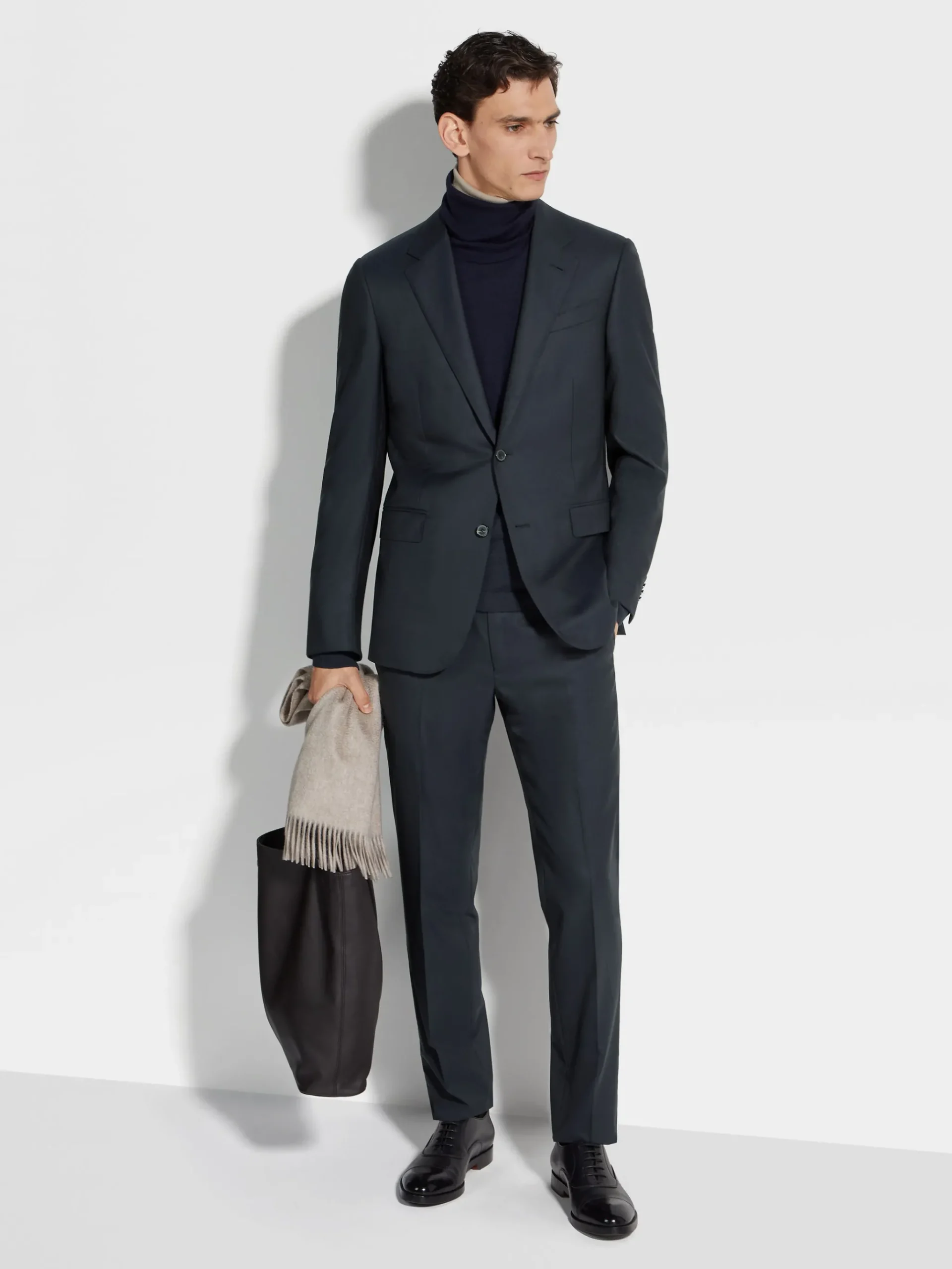 Navy Blue 15milmil15 Wool Suit