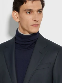 Navy Blue 15milmil15 Wool Suit