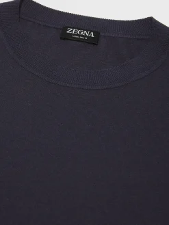 Navy Blue 12milmil12 Wool T-shirt