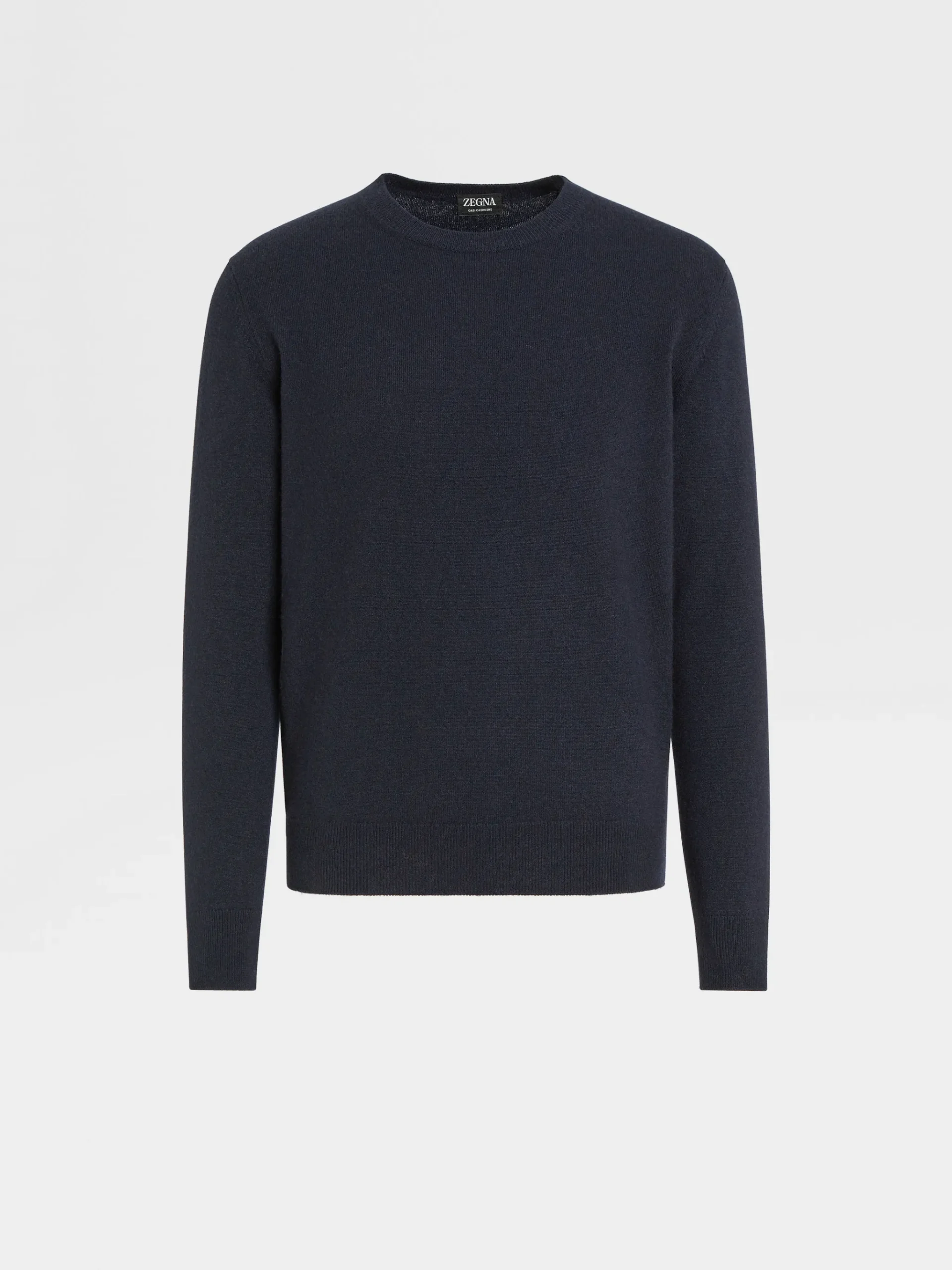 Navy Blue Mélange Oasi Cashmere Crewneck