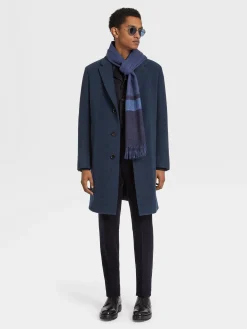 Navy Blue Mélange Oasi Cashmere Crewneck