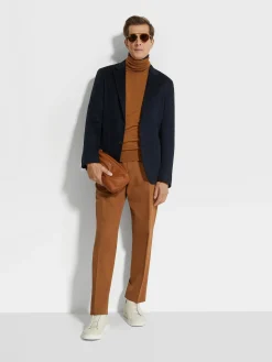 Navy Blue Oasi Cashmere Jacket