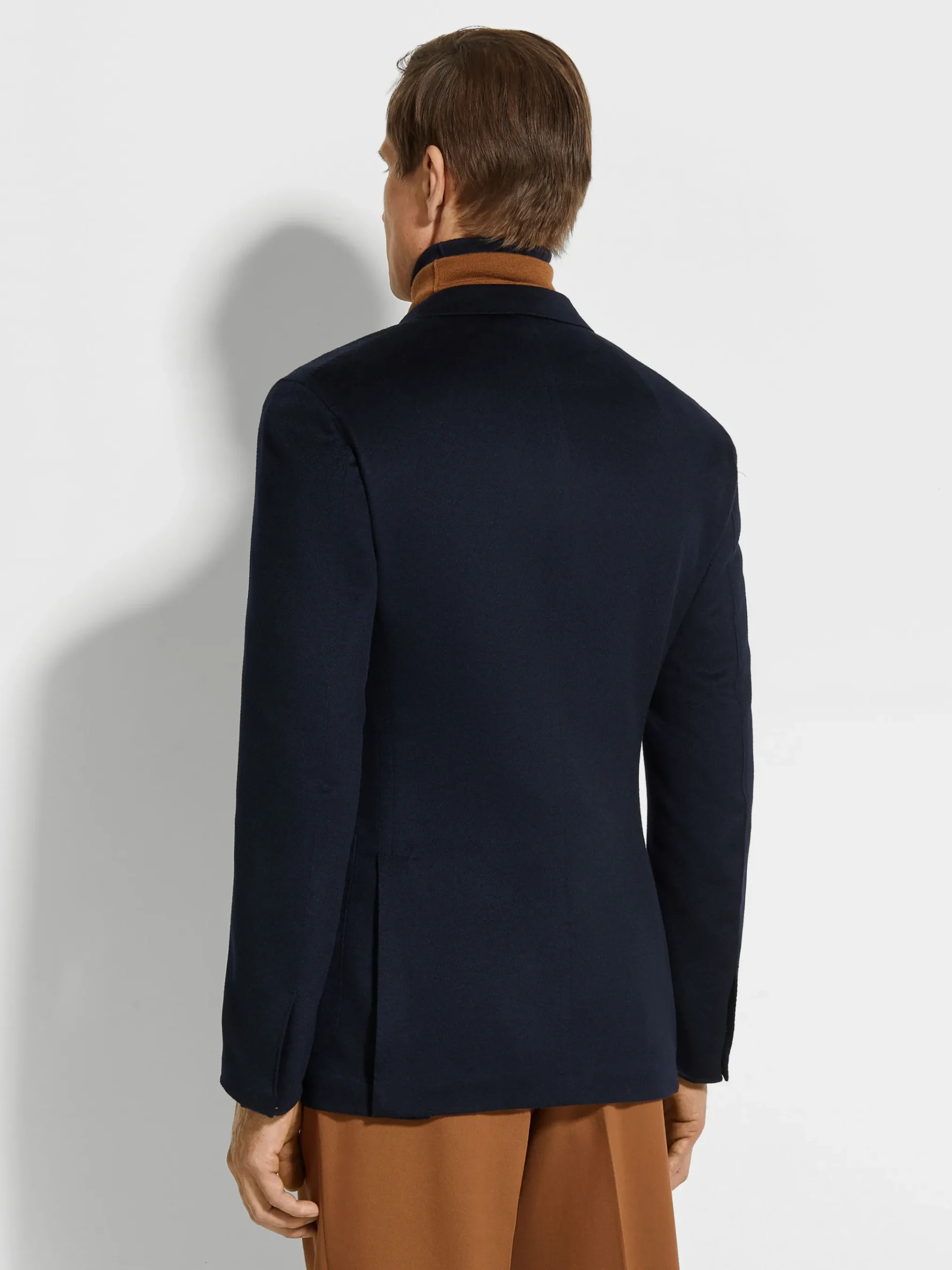 Navy Blue Oasi Cashmere Jacket