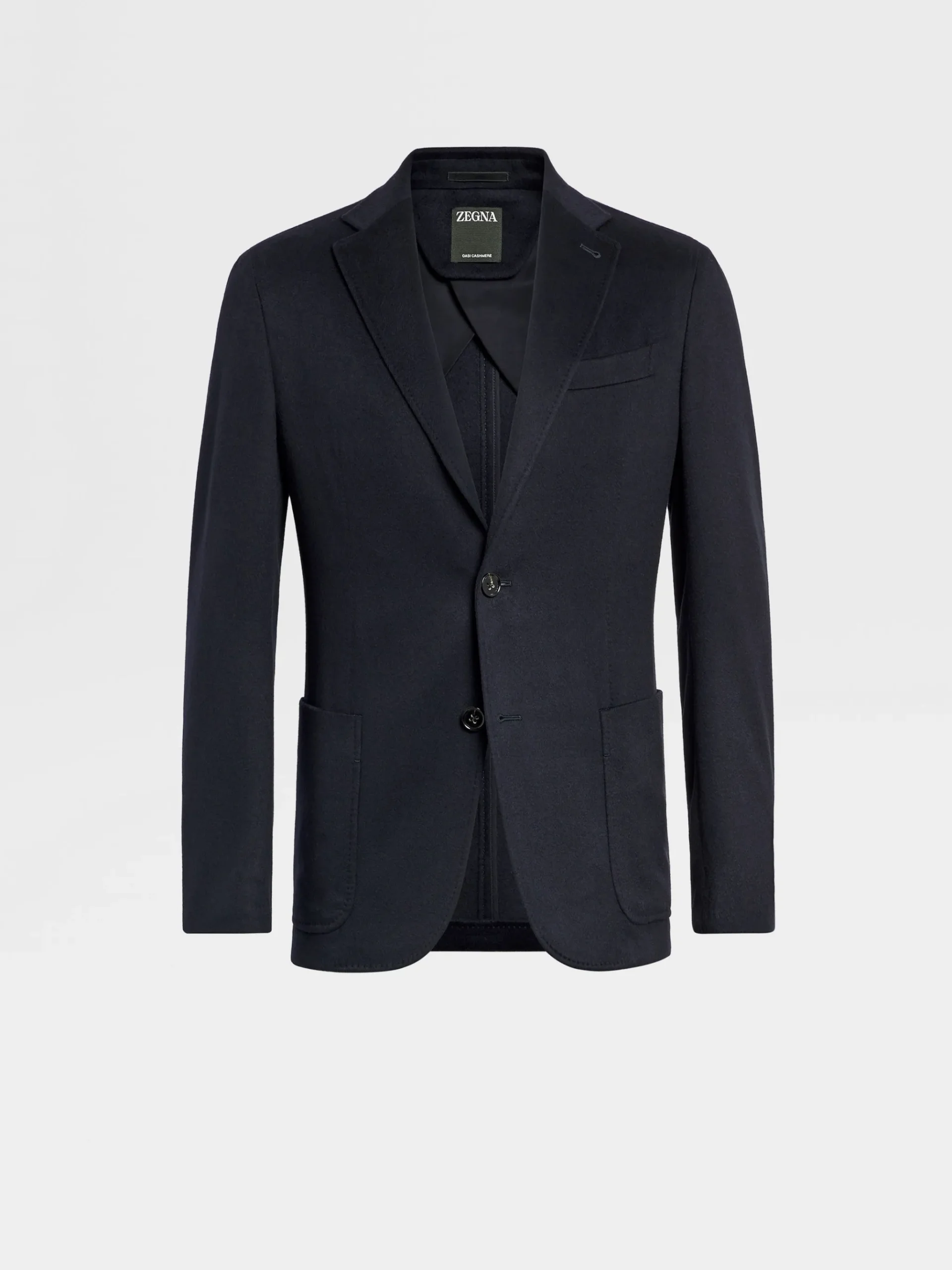 Navy Blue Oasi Cashmere Shirt Jacket