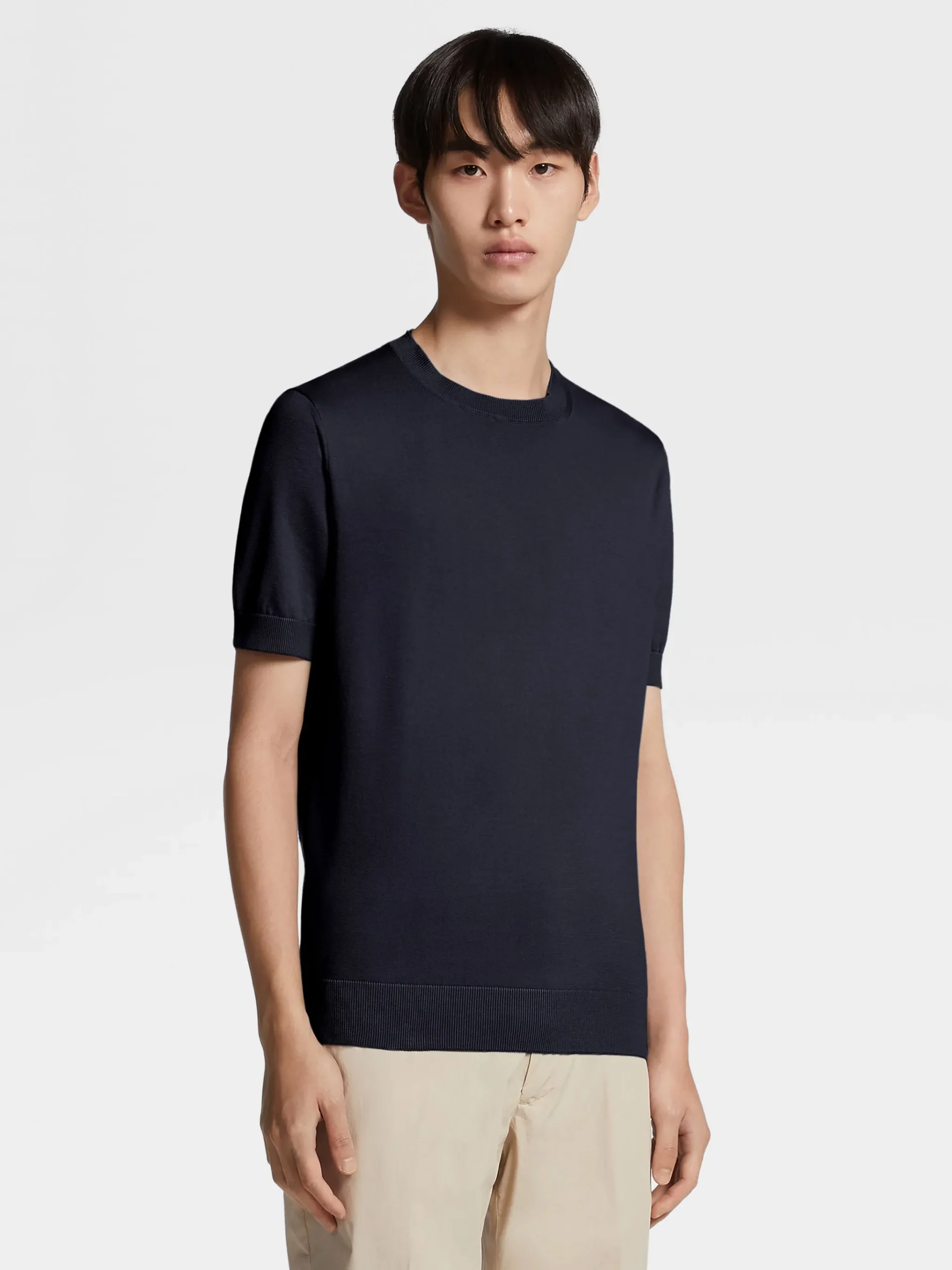 Navy Blue Premium Cotton T-shirt