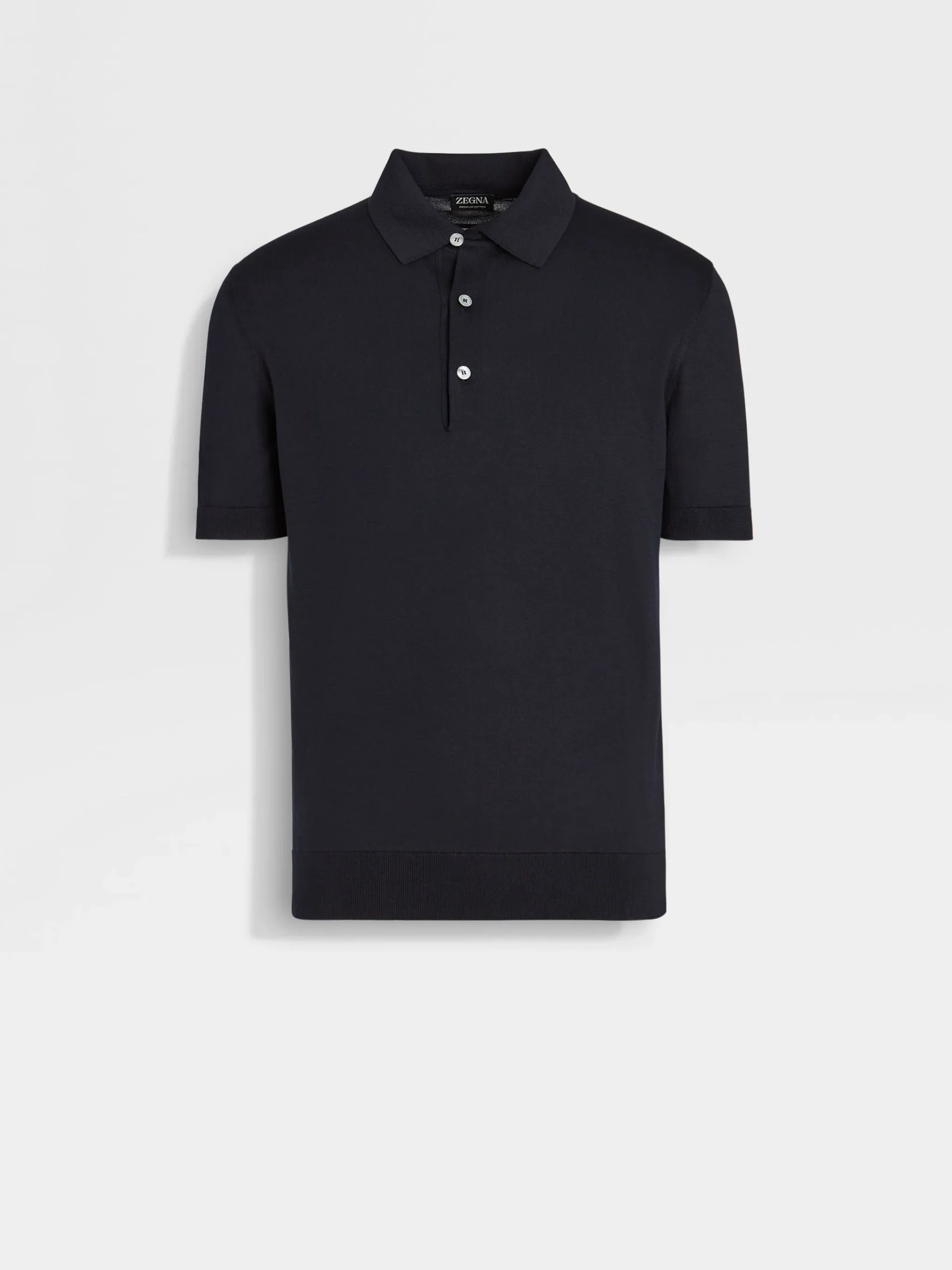 Navy Blue Premium Cotton Polo Shirt