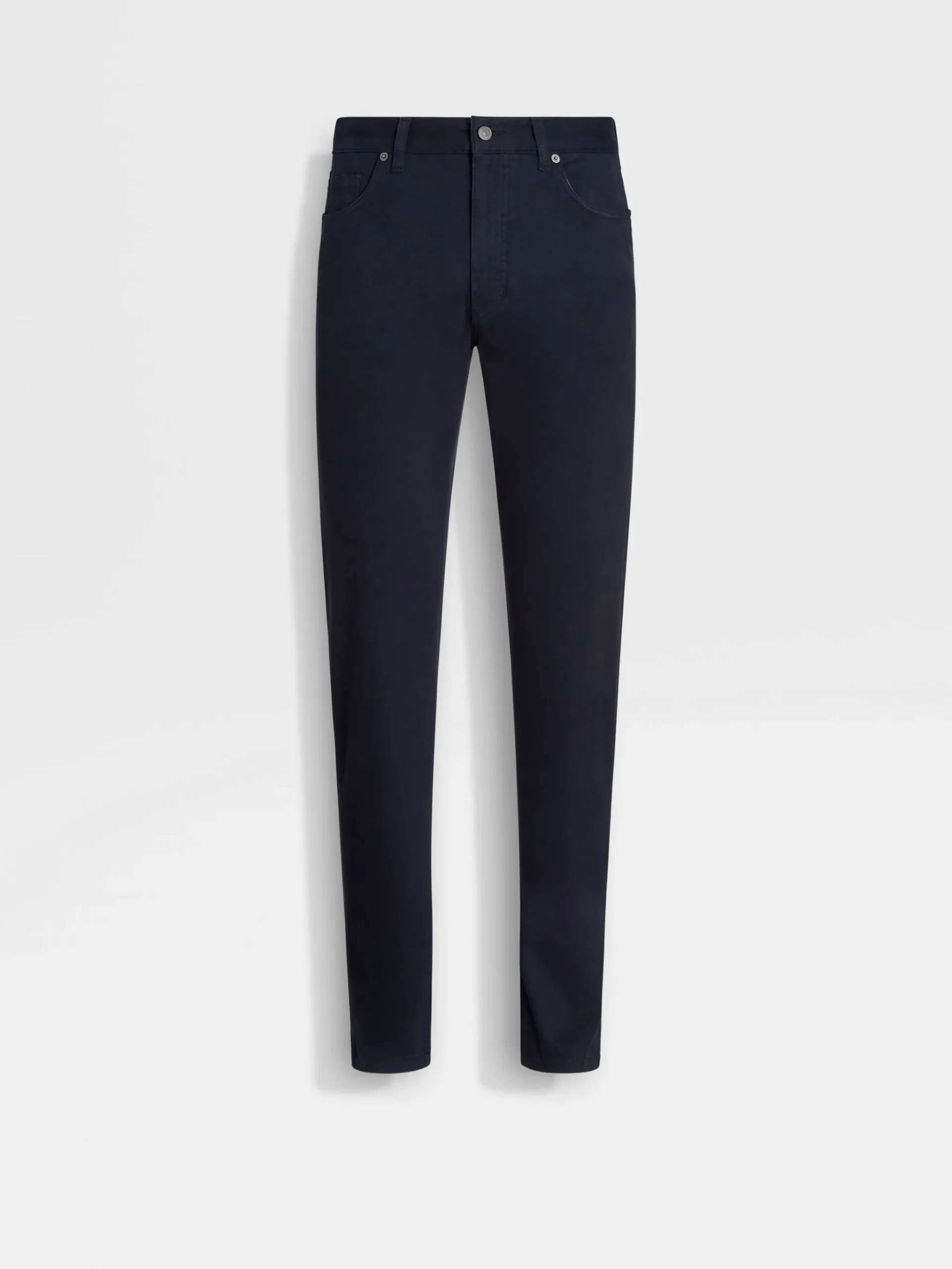 Navy Blue Stretch Cotton Roccia Jeans