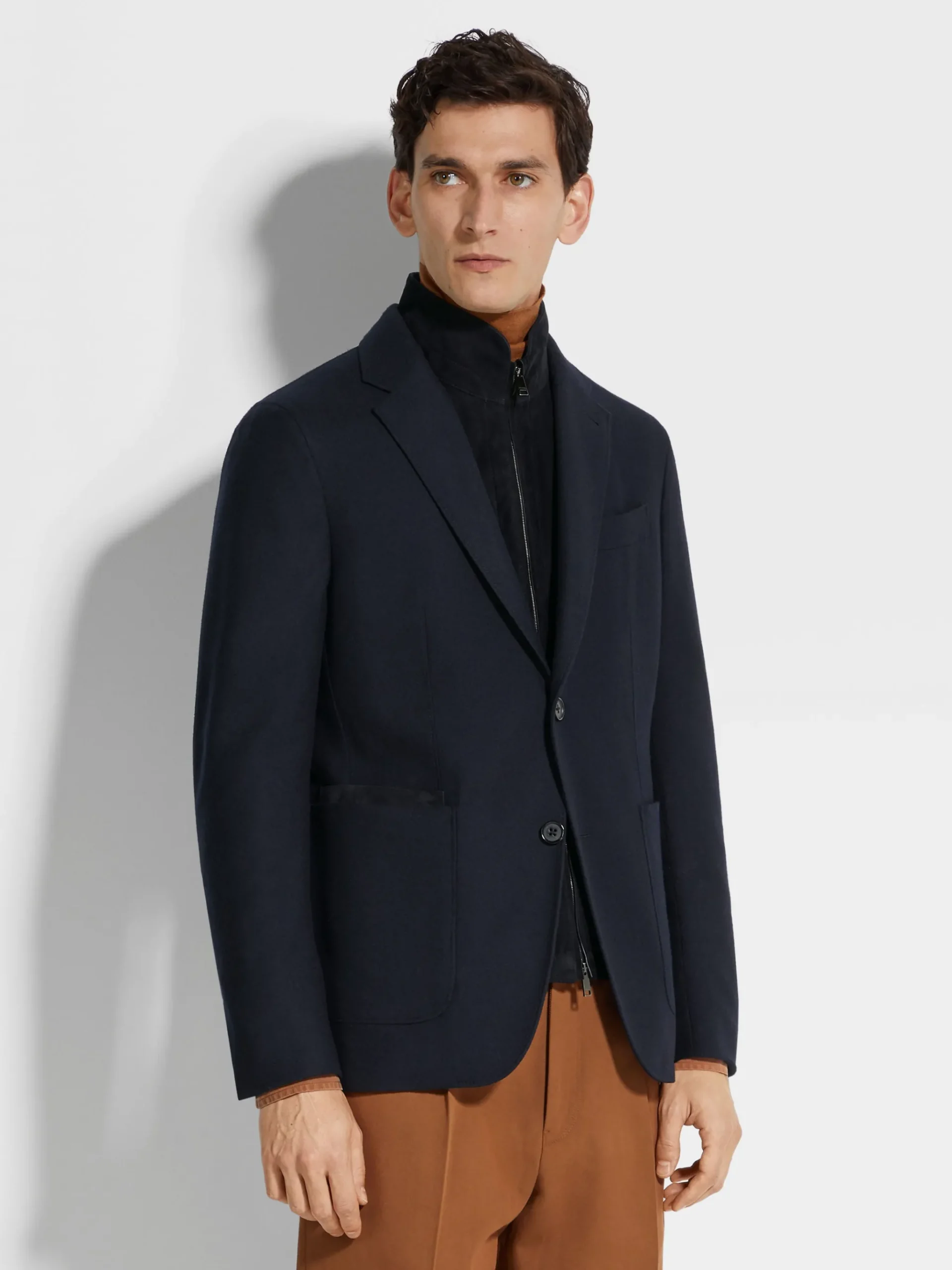 Navy Blue Trofeo™ Cashmere Jacket
