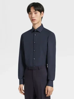Navy Blue Trofeo™ Comfort Cotton Shirt