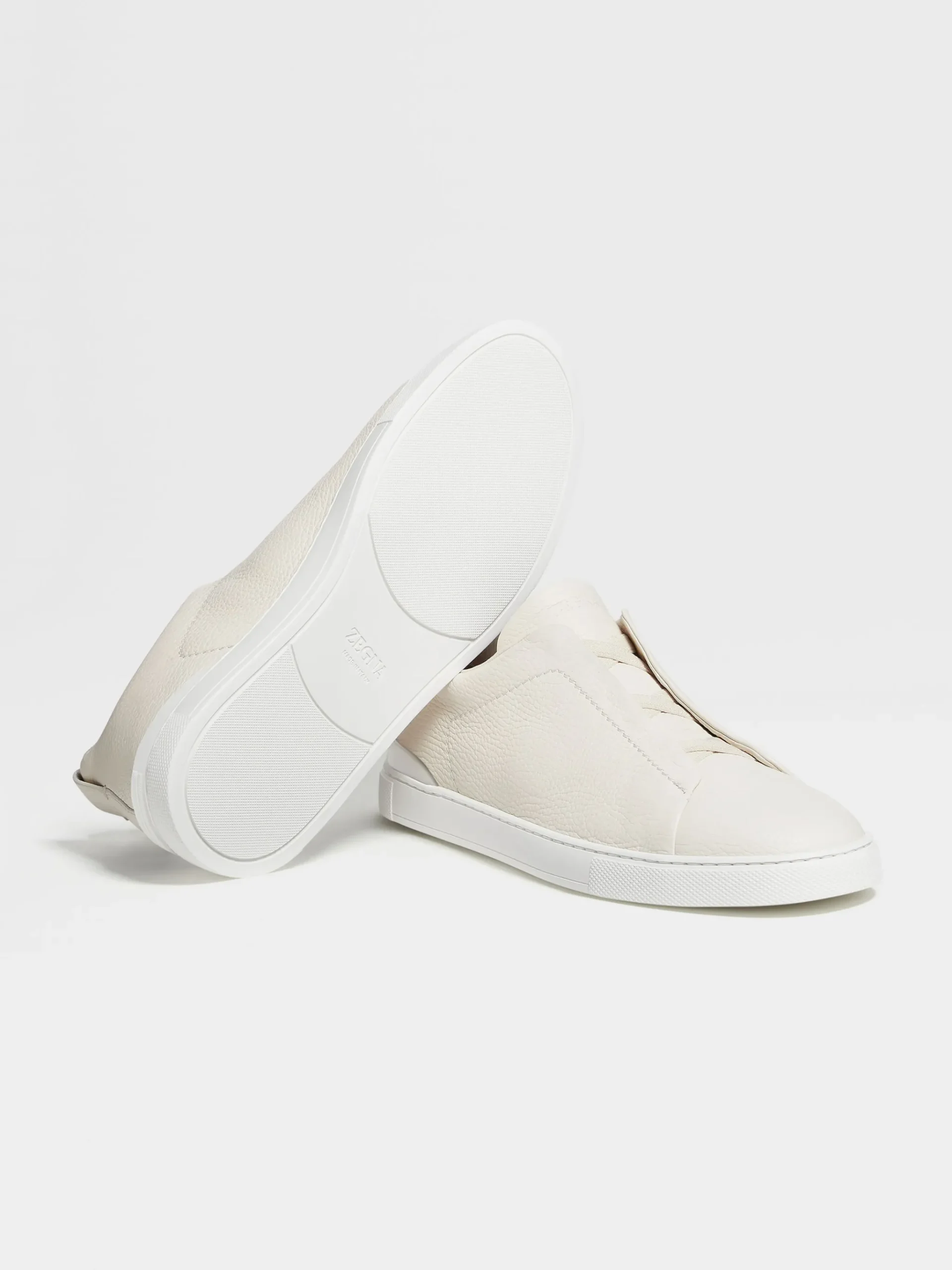 Off White Deerskin Triple Stitch™ Sneakers