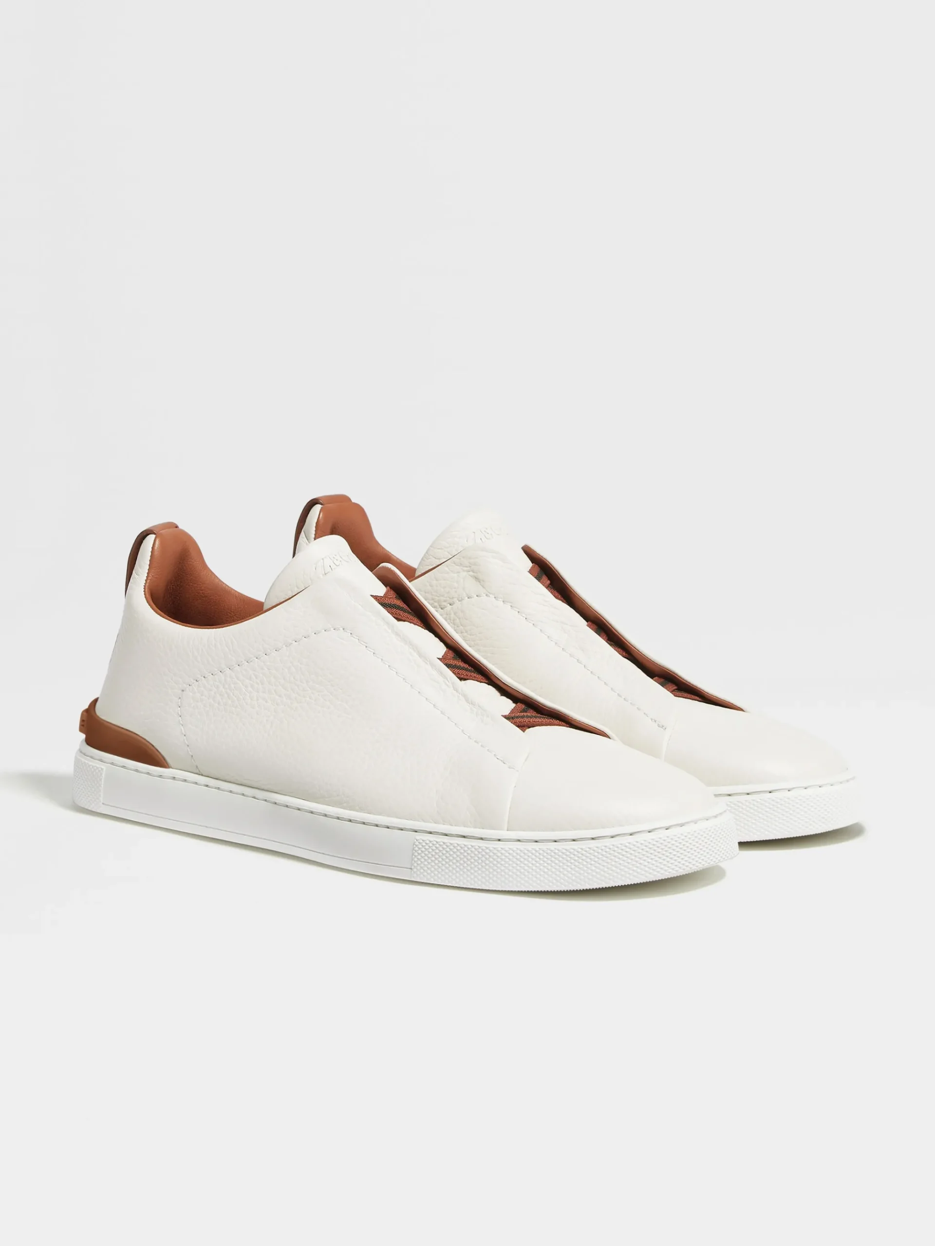 Off White Deerskin Triple Stitch™ Sneakers