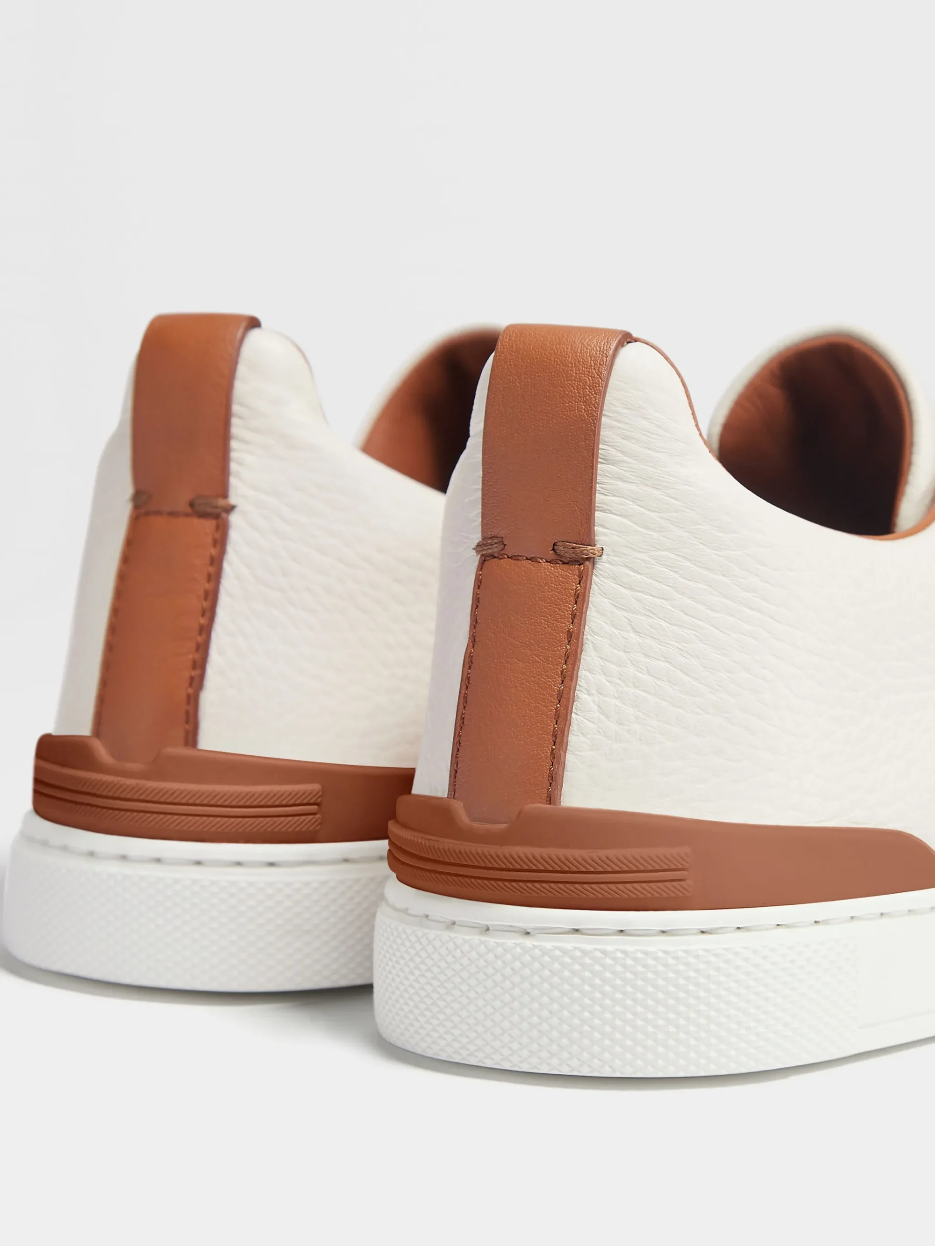 Off White Deerskin Triple Stitch™ Sneakers