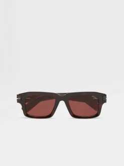 Red Havana Acetate Sunglasses