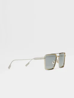 Satin Palladium Metal Sunglasses