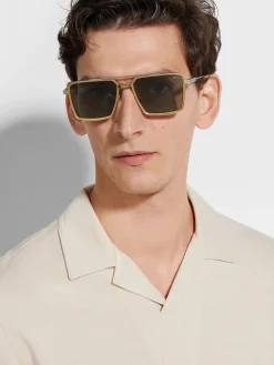 Satin Palladium Metal Sunglasses