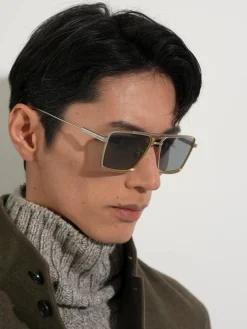 Satin Palladium Metal Sunglasses