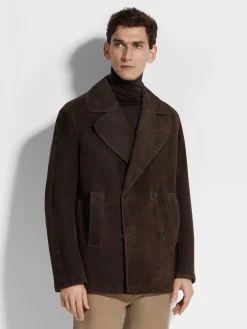Shearling Wool Peacoat