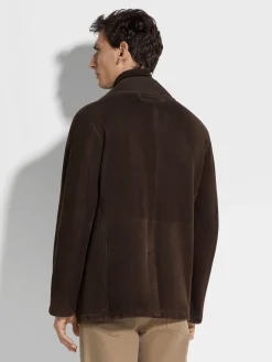 Shearling Wool Peacoat
