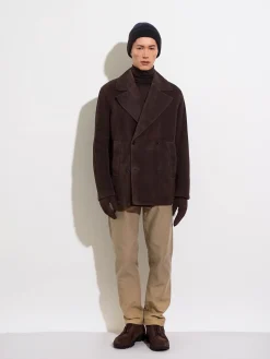 Shearling Wool Peacoat