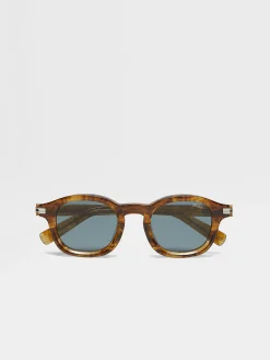 Transparent Brown Havana Aurora I Acetate Sunglasses