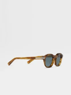 Transparent Brown Havana Aurora I Acetate Sunglasses