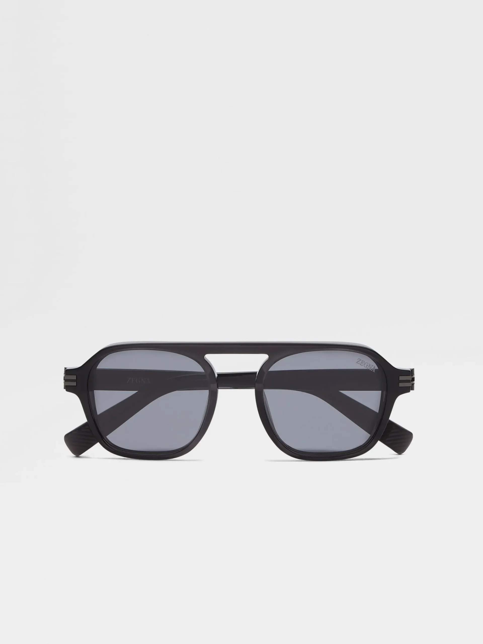 Transparent Dark Grey Aurora II Acetate Sunglasses