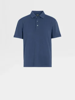 Utility Blue 12milmil12 Wool Polo Shirt
