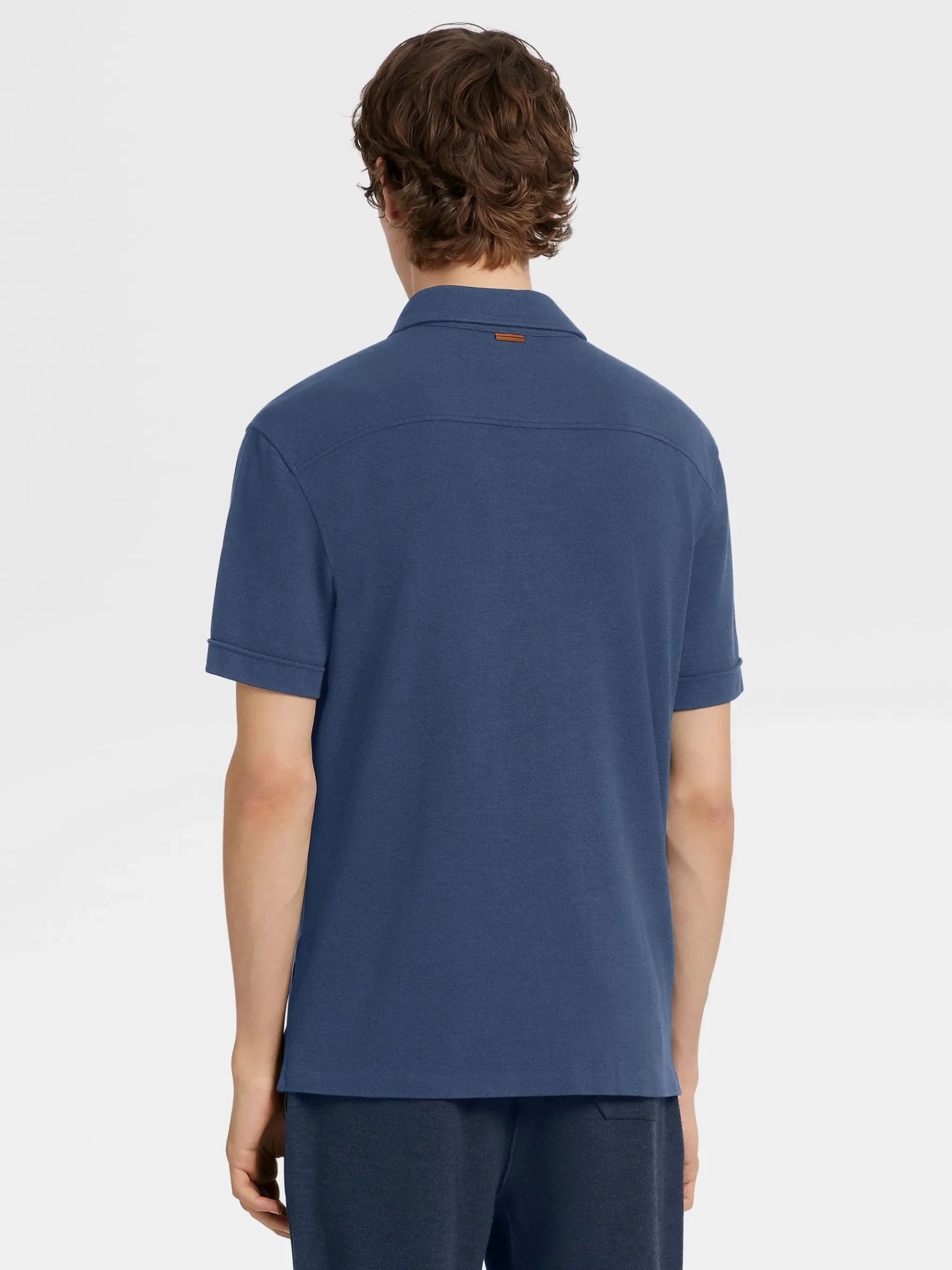 Utility Blue 12milmil12 Wool Polo Shirt