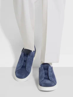 Utility Blue Suede Triple Stitch™ Sneakers