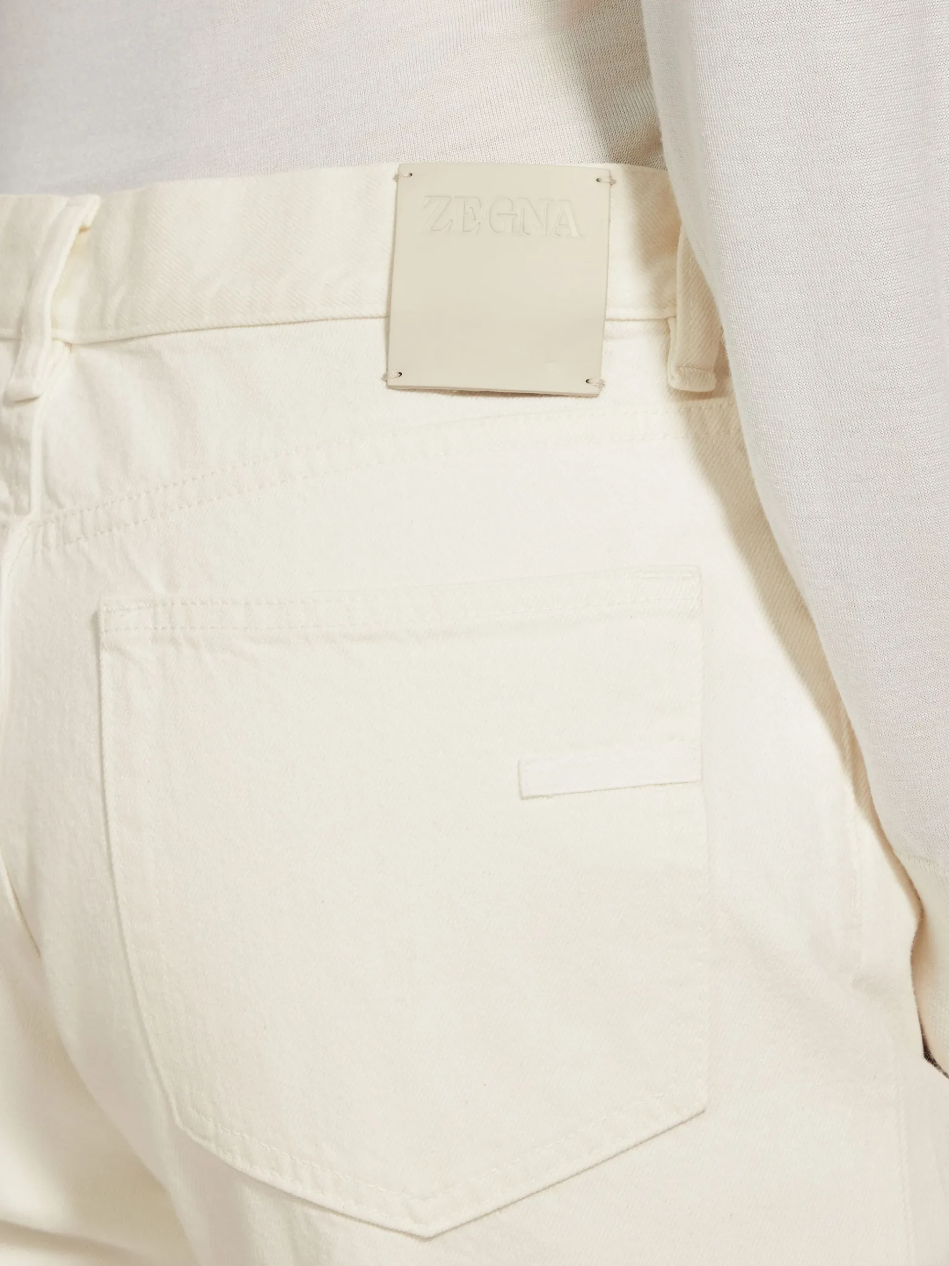 White Cotton Roccia Jeans