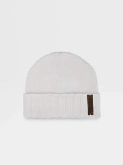 White Oasi Cashmere Beanie
