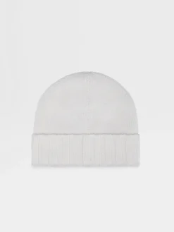 White Oasi Cashmere Beanie