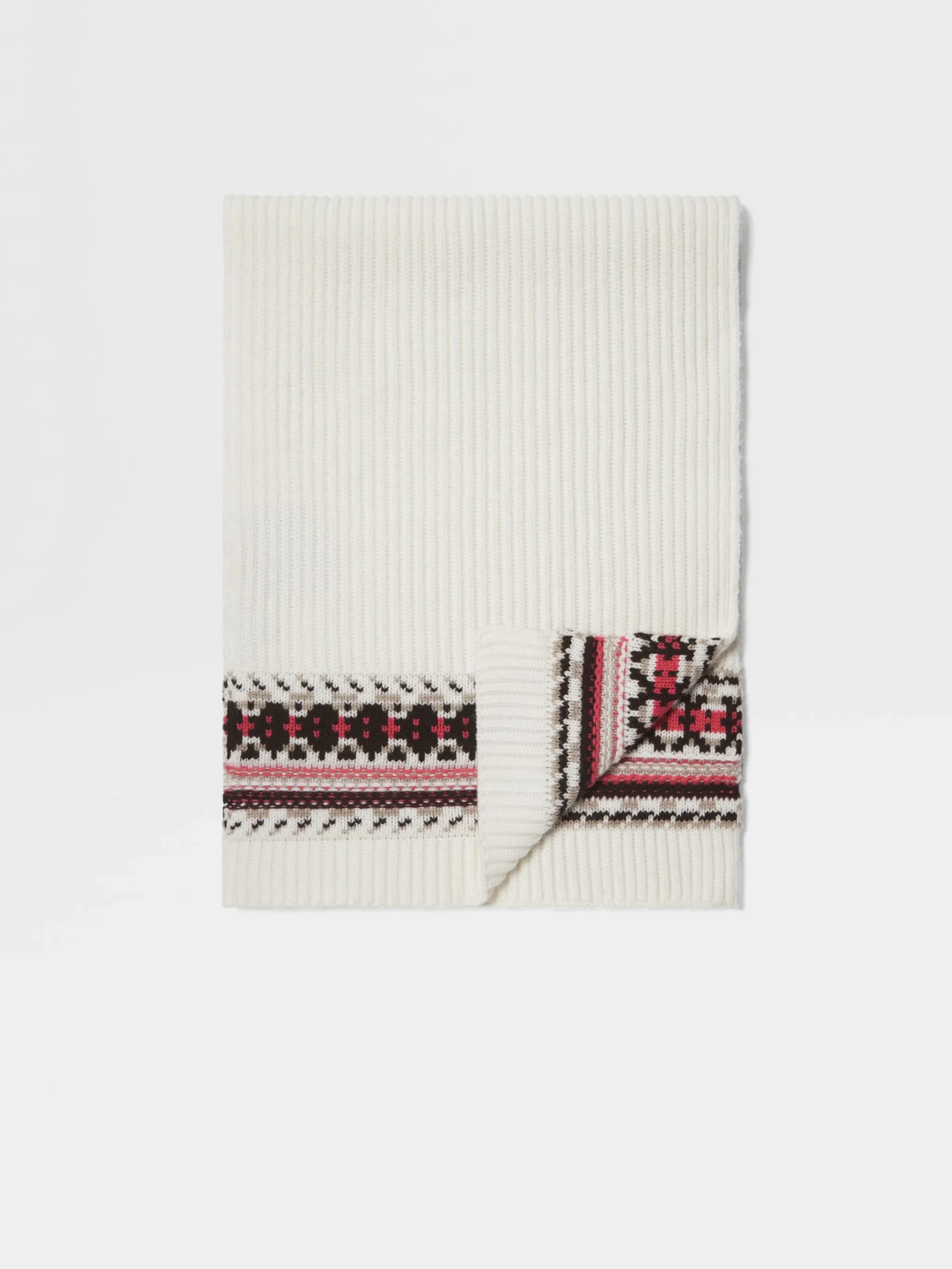 White Oasi Cashmere Scarf