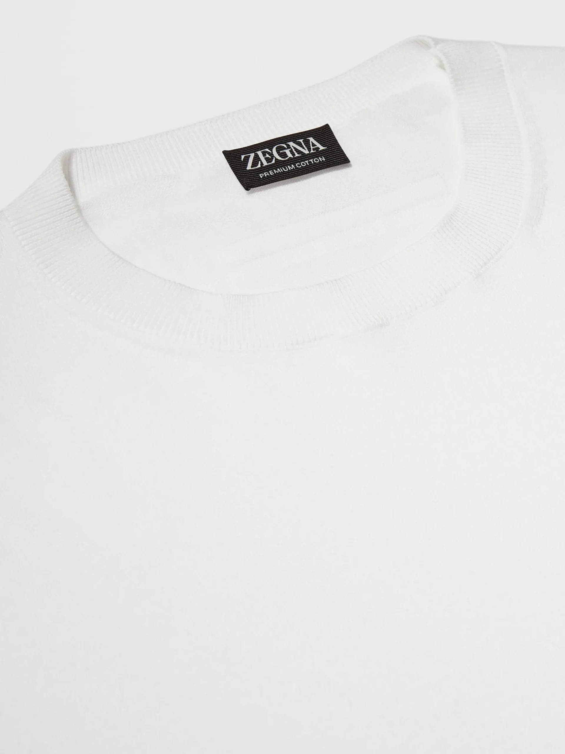 White Premium Cotton T-shirt