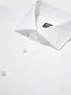 White Sea Island Cotton Long-sleeve Tailoring Shirt