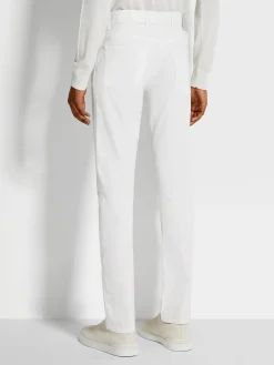 White Stretch Cotton Roccia Jeans