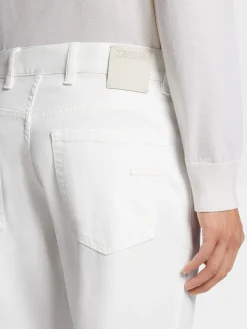 White Stretch Cotton Roccia Jeans