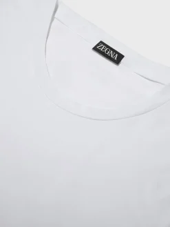 White Stretch Cotton T-shirt