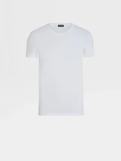White Stretch Cotton T-shirt