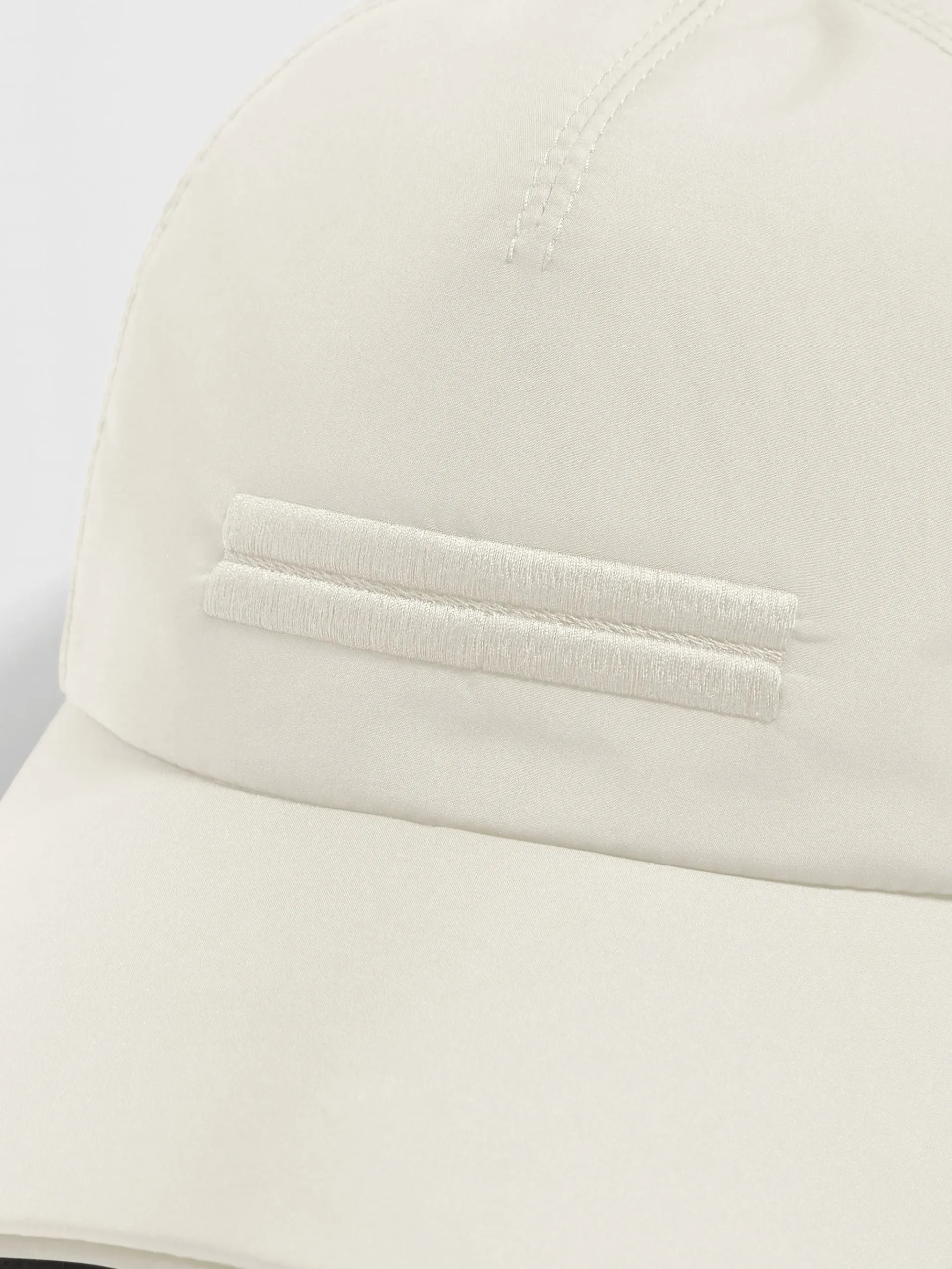 White Technical Fabric Baseball Cap