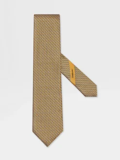 Yellow CENTO FILI Silk Tie