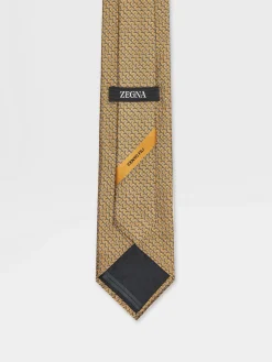 Yellow CENTO FILI Silk Tie